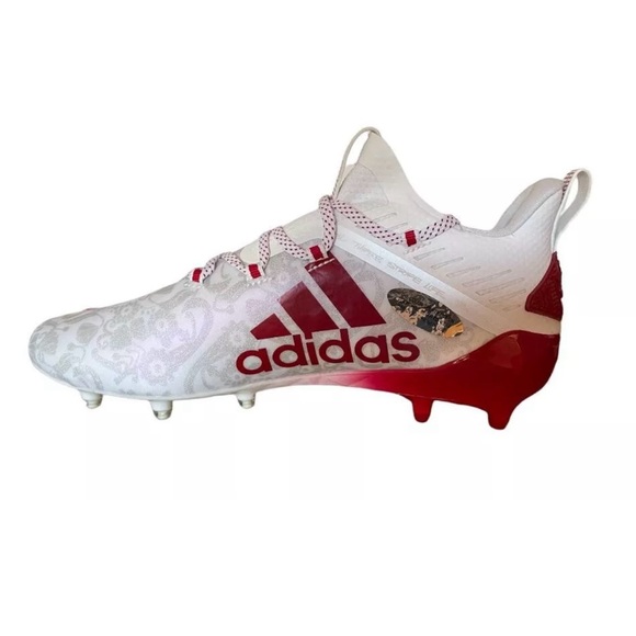Adidas Adizero Reign Young King Football Cleats FU6708 Mens Size 9.5 Floral Red - Picture 4 of 6